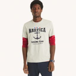 mens sailing team graphic t-shirt