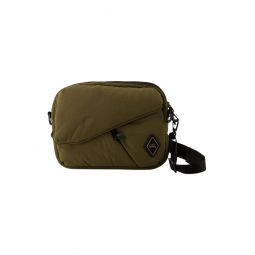 diamond padded crossbody - a cold wall - nylon - khaki