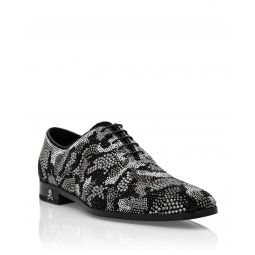 strass lace up shoes camouflage