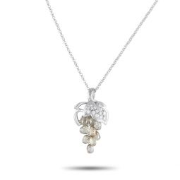 platinum 5.57ct diamond pendant necklace mf28-082225
