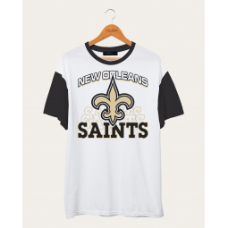 nfl new orleans saints colorblock tee