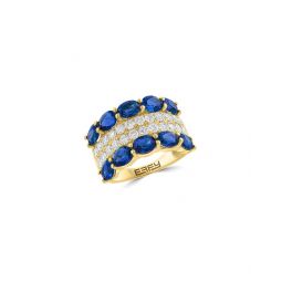 gold over silver 5.18 ct. tw. lab-grown diamond & lab-grown