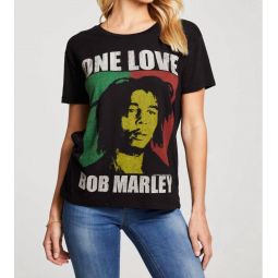 bob marley one love tee in black