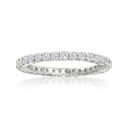 diamond eternity band in 14kt white gold