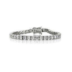 sterling silver cubic zirconia tennis bracelet