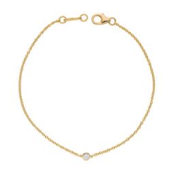 14k rose gold 0.20cts. diamond bracelet