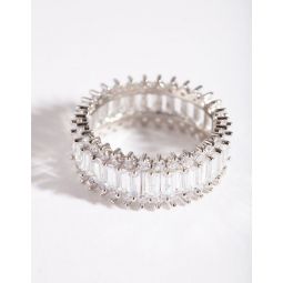 cubic zirconia baguette ring