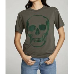 flocked skull in safari
