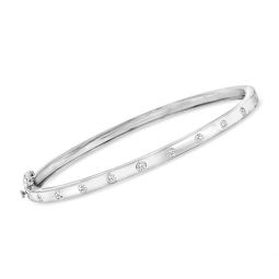 ross-simons diamond bangle bracelet in sterling silver
