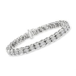 diamond tennis bracelet in sterling silver