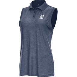 Antigua Womens Detroit Tigers Recap Sleeveless Golf Polo