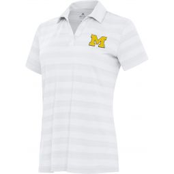 Antigua Womens University of Michigan Tunnel Golf Polo