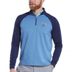 FootJoy 2025 U.S. Open Quarter-Zip Mid-Layer Golf Pullover - Blue/Navy
