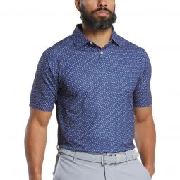 FootJoy Bounce Lisle Golf Polo - Dark Denim