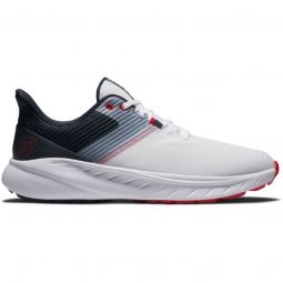 FootJoy Flex Golf Shoes 2025 - White/Navy 56289