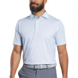 FootJoy Loop Lisle Golf Polo - White/Skyway