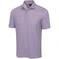 Greg Norman ML75 Stretch Mesh Champions Crown Golf Polo