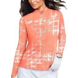 Jamie Sadock Womens Industrial Sunsense Long Sleeve Golf Top