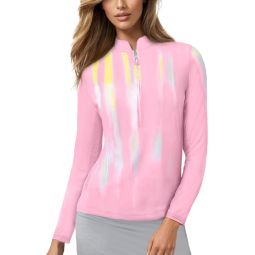 Jamie Sadock Womens Kinetic Sunsense Long Sleeve Golf Top