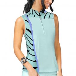 Jamie Sadock Womens Twist and Turn Sleeveless Golf Top