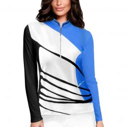 Jamie Sadock Womens Wrapped Long Sleeve Golf Top