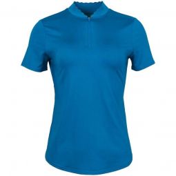 JoFit Womens Chelsea Scallop Golf Polo - ON SALE