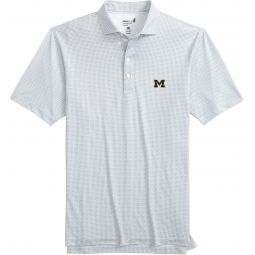 johnnie-O University of Michigan Tee Time Performance Jersey Golf Polo