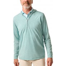 johnnie-O Wesley Performance Quarter Zip Golf Hoodie