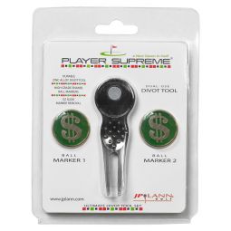 JP Lann Player Supreme Divot Tool and Golf Ball Marker Set