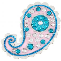 Navika Womens Hat Clip Ball Marker Adorned with Crystals from Swarovski