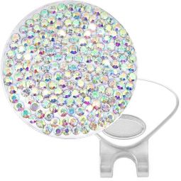 Navika Womens Micro Pave Crystal Hat Clip Ball Marker