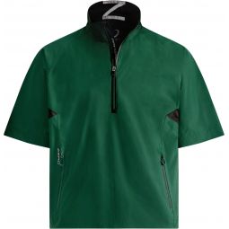 Zero Restriction Power Torque Quarter Zip Short Sleeve Golf Rain Pullover