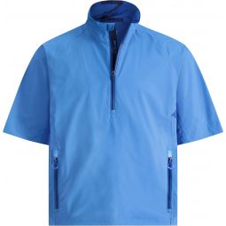 Zero Restriction Power Torque Quarter Zip Short Sleeve Golf Rain Pullover
