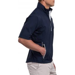 Zero Restriction Power Torque Quarter Zip Short Sleeve Golf Rain Pullover