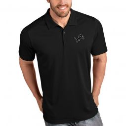 Antigua Detroit Lions Tribute Golf Polo - Black Logo