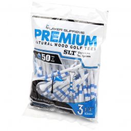 Player Supreme 3 1/4 SLT Sight Line System Golf Tees 50 Pack