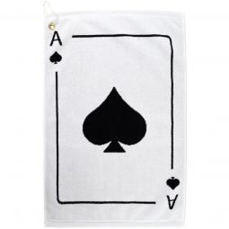 Player Supreme Ace of Spades Golf Towel