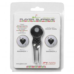 JP Lann Player Supreme Divot Tool and Golf Ball Marker Set