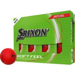 Srixon SOFT FEEL 14 BRITE Red Golf Balls 2025