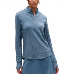 Zero Restriction Womens Renae Zip Mock Golf Pullover