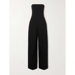 ACNE STUDIOS Strapless herringbone wide-leg jumpsuit