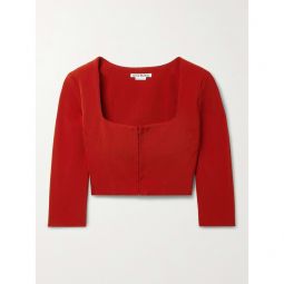 ACNE STUDIOS Cropped twill top