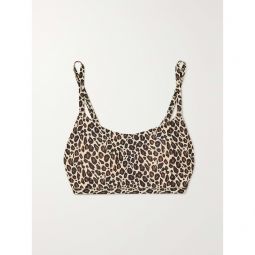 CHANTELLE Leopard-print stretch-jersey bralette