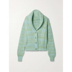 FORTELA Lexi embellished cable-knit alpaca and cotton-blend cardigan