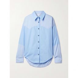 FORTELA Amy two-tone paneled cotton shirt