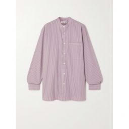 BIRKENSTOCK 1774 + TEKLA pinstriped organic cotton-voile shirt