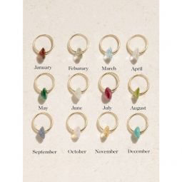 BY PARIAH + NET SUSTAIN Birthstone 14-karat recycled gold multi-stone single hoop earring