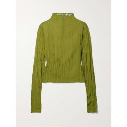 ACNE STUDIOS Crinkled-georgette top