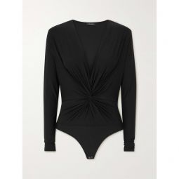 GOLDSIGN The Stanton gathered stretch-jersey bodysuit
