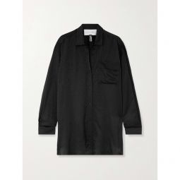 AZ FACTORY + Lutz Huelle satin-jacquard shirt